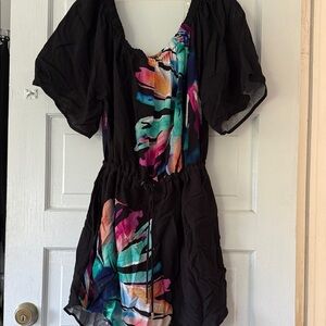 La Blanca Prism Palm tankini top and cover up set. 12 large